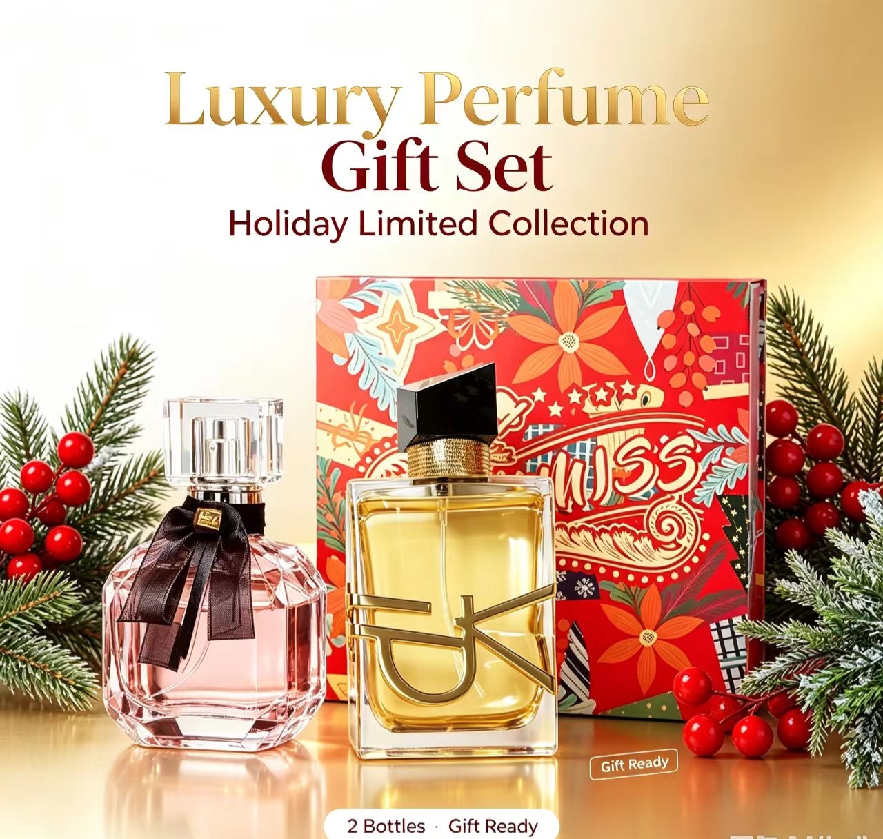 Luxury Gift Set - Luxury 2‑Bottle Fragrance Gift Set, Long
