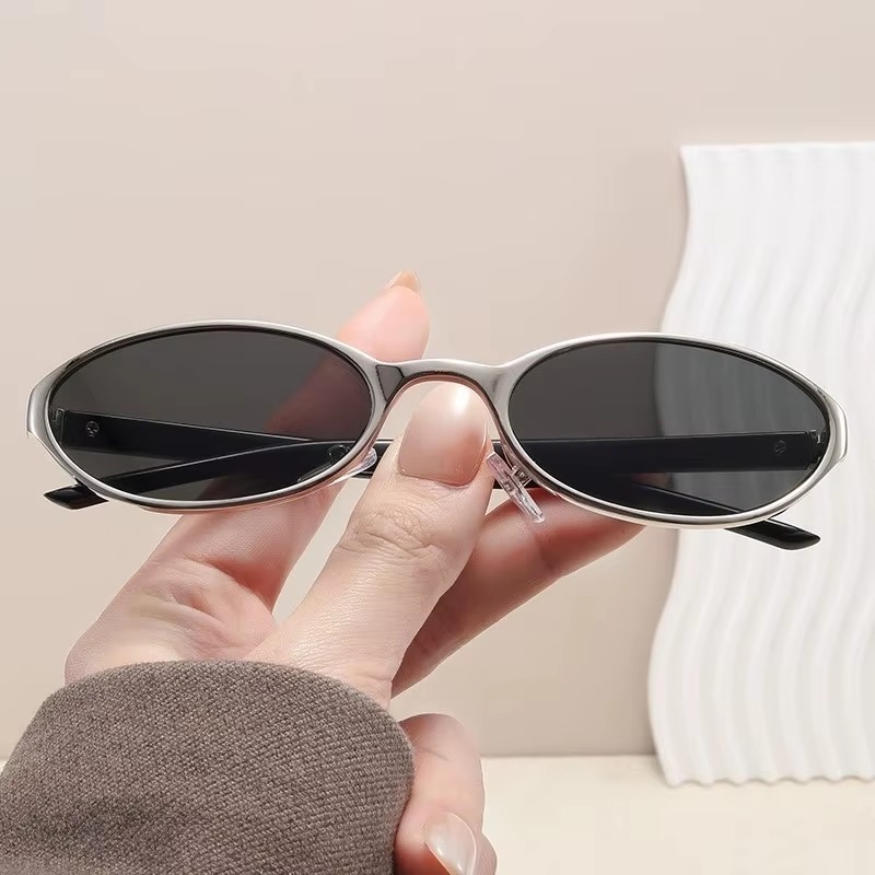 Retro Oval Design Sunglasses W - Designer Sunglasses 评论和价格