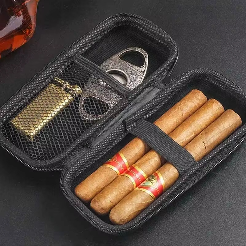 6-Count Portable Cigar Case Li - Premium Cigar Case 评论和价格