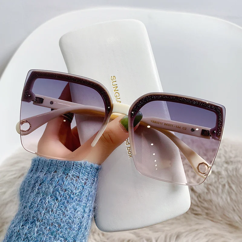 Oversized Sunglasses Man Woman - Sunglasses Uv400 评论和价格