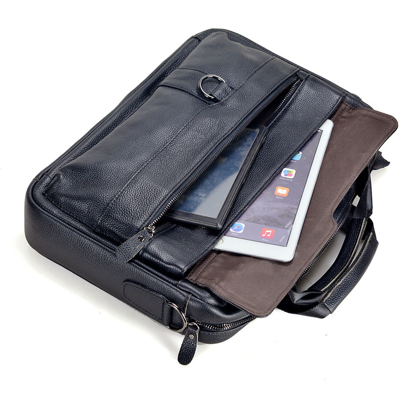 Large Men's Genuine Leather Ha - Leather Briefcase 评论和价格