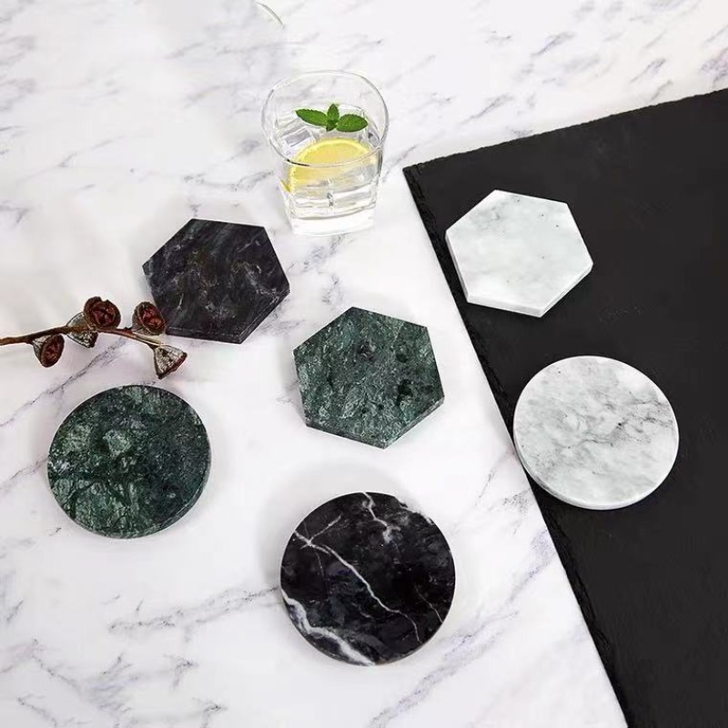 1PCS Marble Coasters Round Ant - Marble Coaster Set 评论和价格