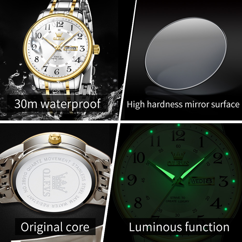 OLEVS Casual fashion men's wat - Luxury Watch Men 评论和价格