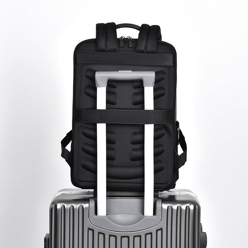 PU Leather Men's Backpack USB  - Leather Briefcase 评论和价格