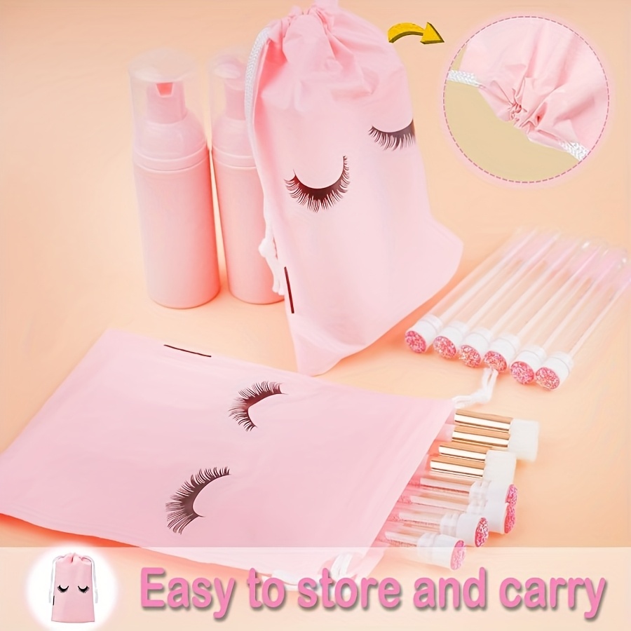 20Pcs Lash Care Kit - 5 Foam P - Travel Luggage Set 评论和价格