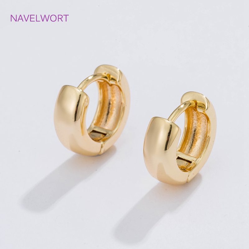 6 Sizes Gold Plated Circle Hoo - Gold Plated Jewelry 评论和价格