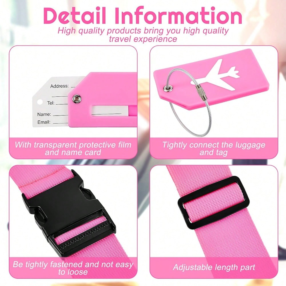 Luggage Strap Set with Luggage - Travel Luggage Set 评论和价格