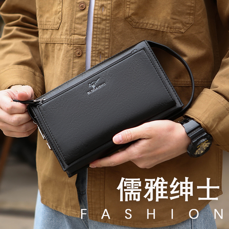 New Men's Combination Lock Ant - Leather Wallet Men 评论和价格