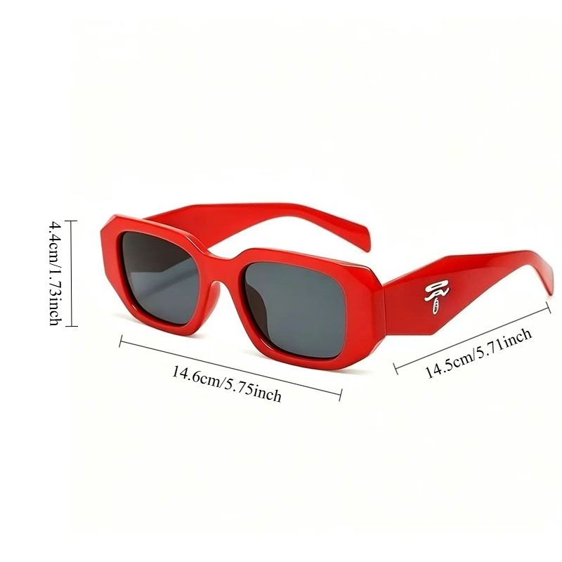 Vintage Square Unisex Men Wome - Designer Sunglasses 评论和价格