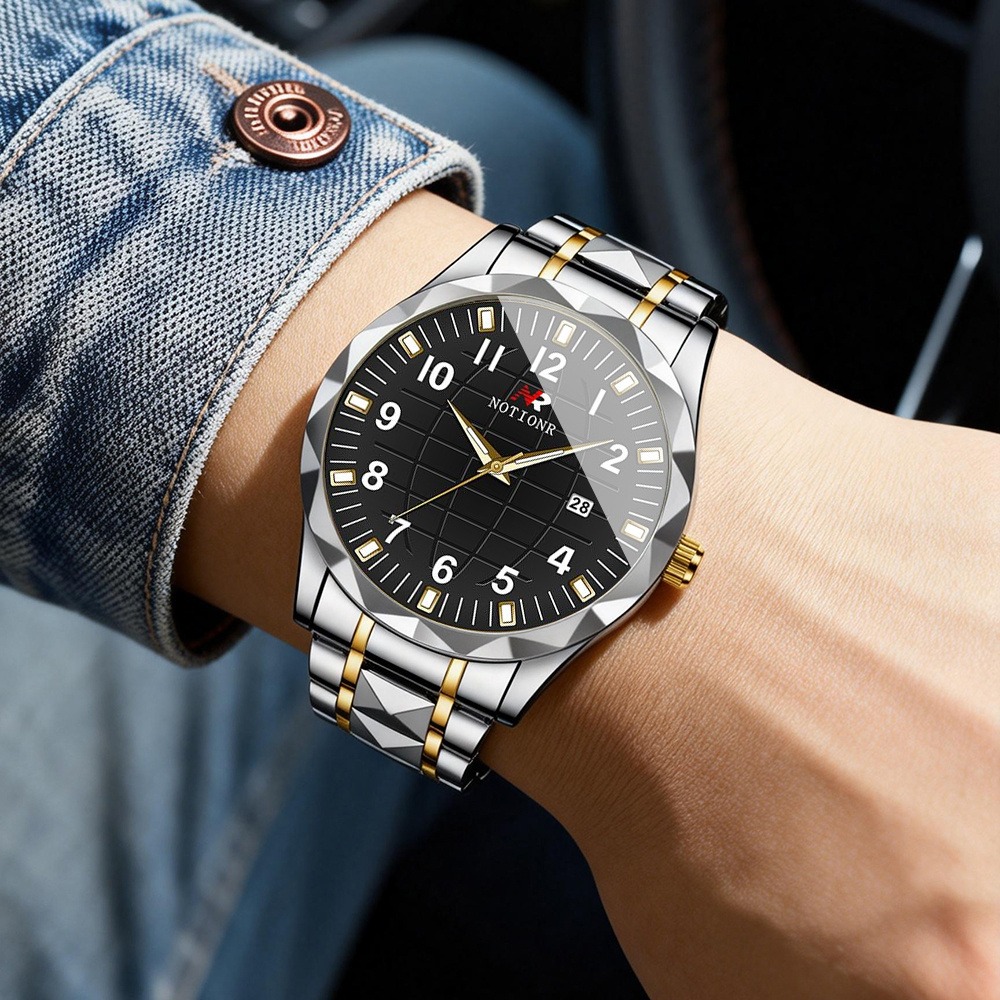 Men Stainless Steel Quartz Wat - Luxury Watch Men 评论和价格