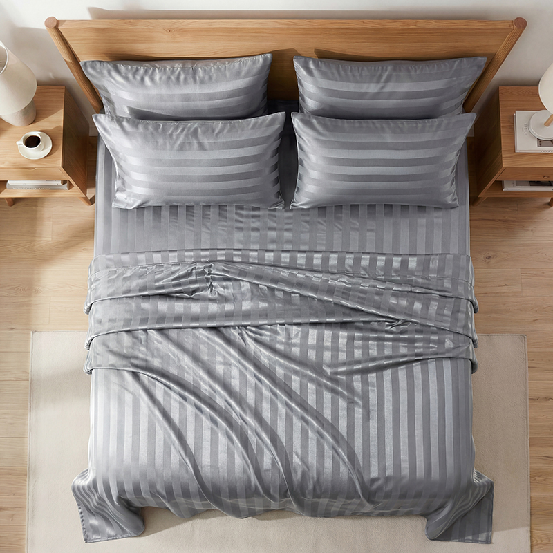 Wrinkle Resistant Striped Sati - Silk Pillowcase 评论和价格