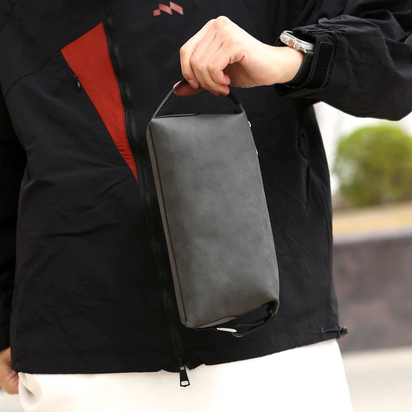 Men's Pu Leather Toiletry Bag, - Travel Luggage Set 评论和价格